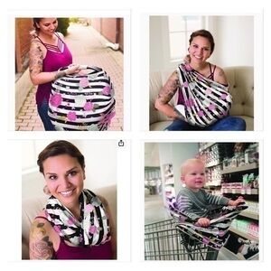 Itzy Ritzy 4 in 1 nursing cover, car seat cover, shopping cart cover, scarf